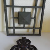 Old 4-point steel door ornament