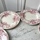 Set of 6 dessert plates Terre de Fer Lunéville model Griffon late nineteenth