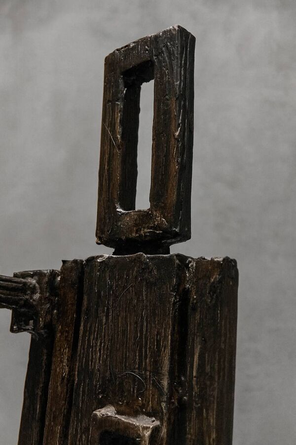 Porte-manteau design en fer – Pièce unique sculpturale