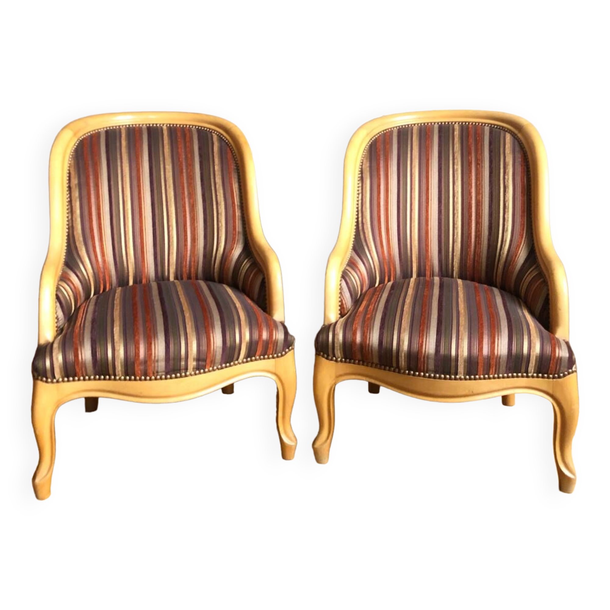 Pair of toad armchairs