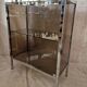 Smoked glass and stainless steel shelf