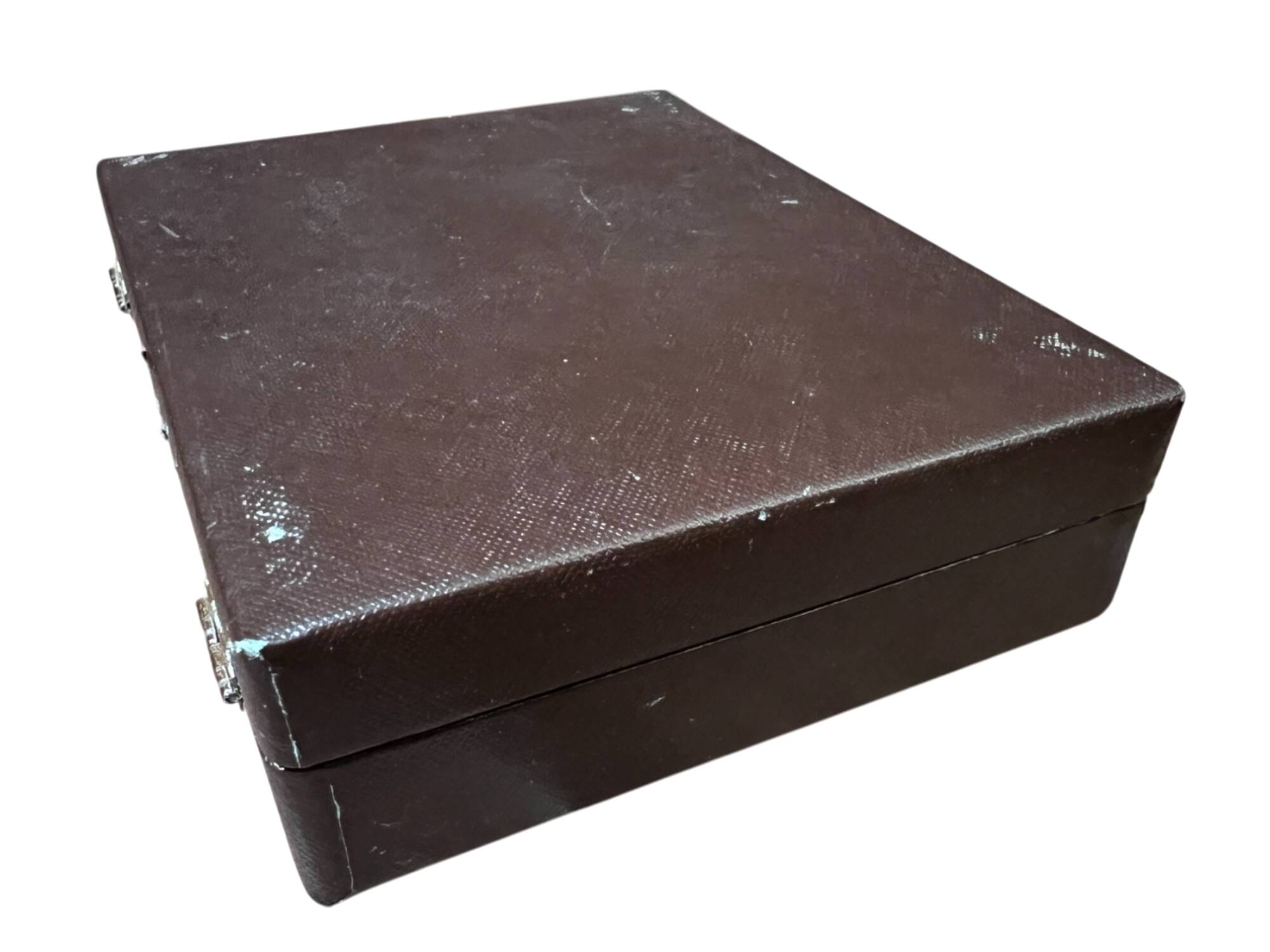 Set of 12 silver-plated metal dessert forks from the Nicolet Orléans brand