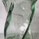 Vase design verre torsadé