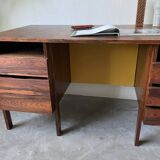 Bureau et sa chaise scandinave palissandre
