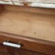 Low sideboard from the beginning of the twentieth century in walnut.