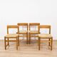 Vintage dining room set in the style of Charlotte Perriand 1970.
