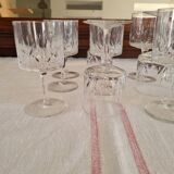 Water and wine glasses from the Royal Manufacture of Bayel