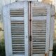 Pair of old 19th century louvered shutters