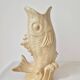Ceramic fish vase/carafe "Île d'Oleron" - Vintage