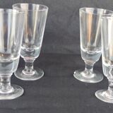 Série de 6 anciens verres de bistrot