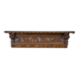 Early 20th Century Oak Coat Rack in Dark Brown, 1950s