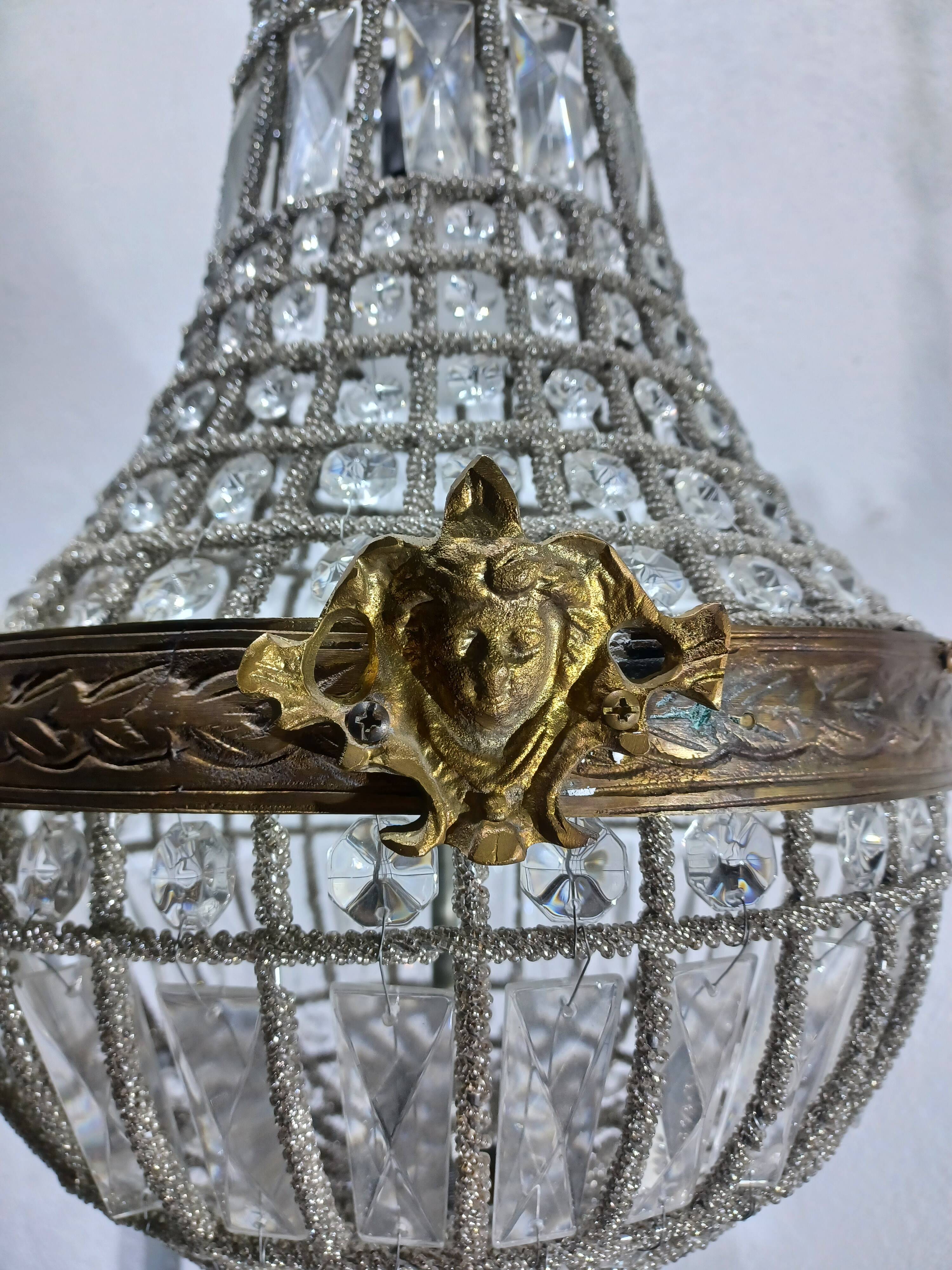 Pair of 1-Light Hot Air Balloon Chandeliers