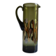 Modernist blown glass pitcher with geometric decoration 1970