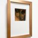 Avant-Garde Cubist portrait sculpture in flamed metal, Germany, 1990s