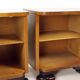 Minimalistic Art Deco Bedside Tables In Walnut Veneer, Czechoslovakia 1930s