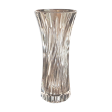 Val Saint Lambert crystal roll vase