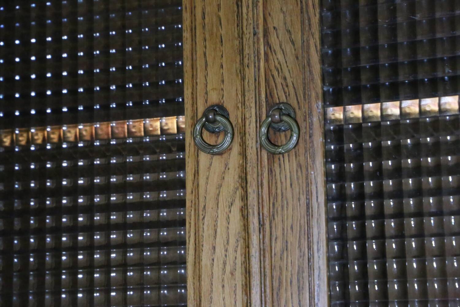 Antique oak grocery furniture