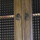 Antique oak grocery furniture