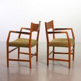 Hans Wegner Danish 'Town Hall' Wooden Arm / Side Chairs by Plan Mobler 50s