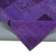 Handmade anatolian vintage 171 cm x 241 cm purple patchwork carpet