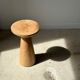 Side table, end of sofa in natural mango monoxyl conical tray H:50cm