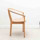 Set of 4 Scandinavian straw chairs