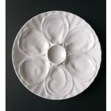 6 oyster plates white porcelain Pillivuyt