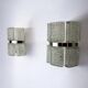 Pair of sconces by Kaiser Leuchten, frosted glass, Germany, 1960