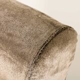 Italian velevet mid century lounge chair in the style of Marco Zanuso, 1960