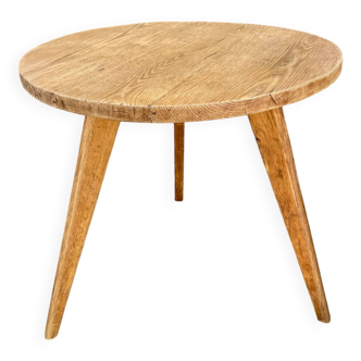 Table d'appoint tripode en chêne