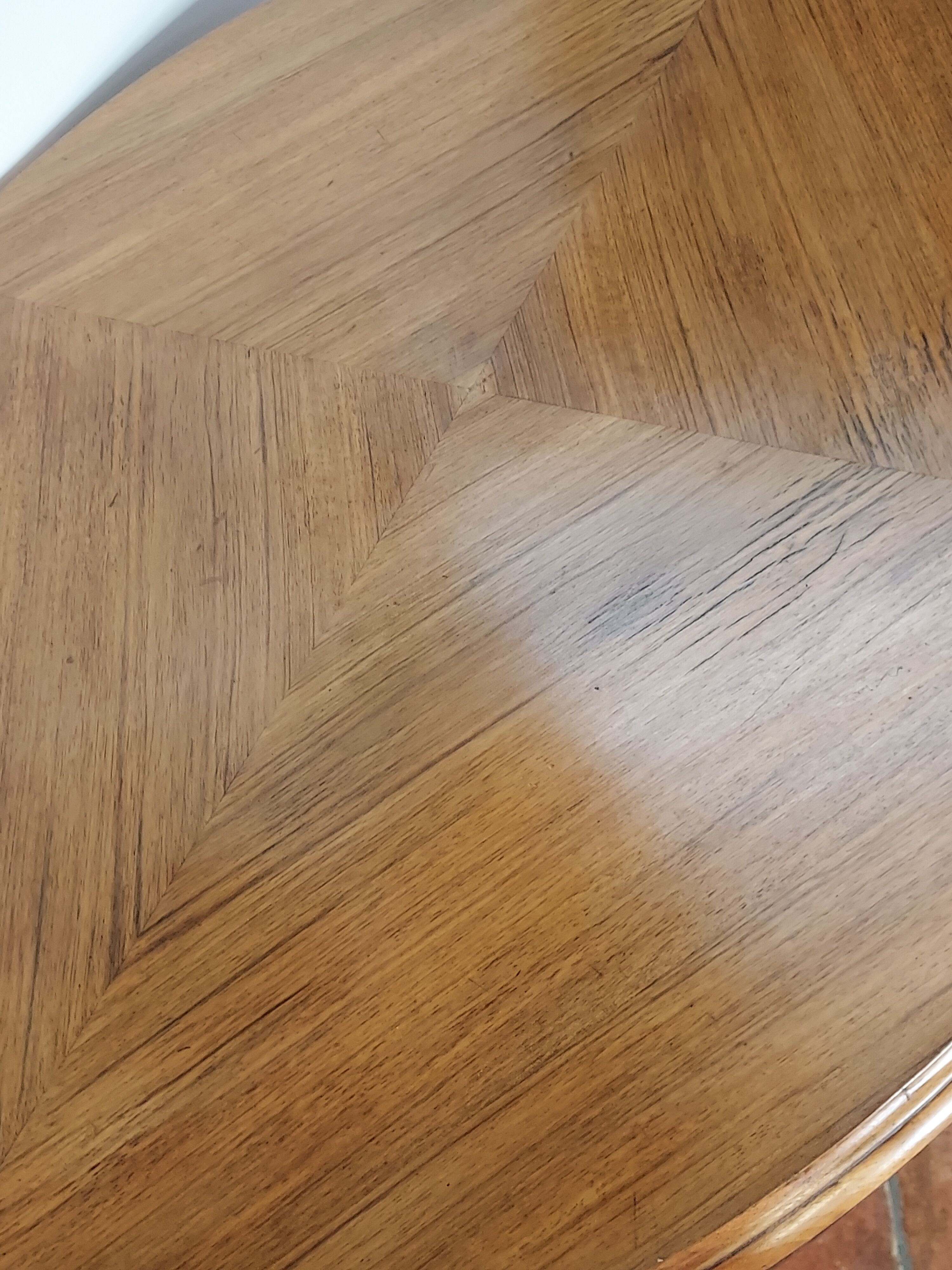 Walnut pedestal table