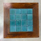 Side table in Jugendstil with a top made of blue tiles by Adolf Loos.