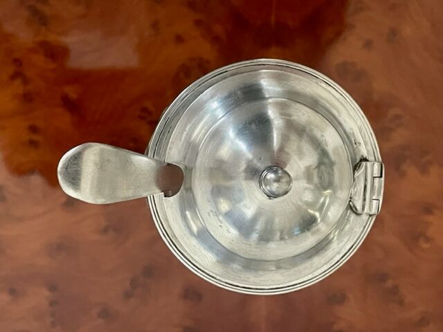 Solid silver and crystal mustard, early nineteenth century.