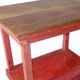 Teak serving console table patina original pink tha-in-daga india