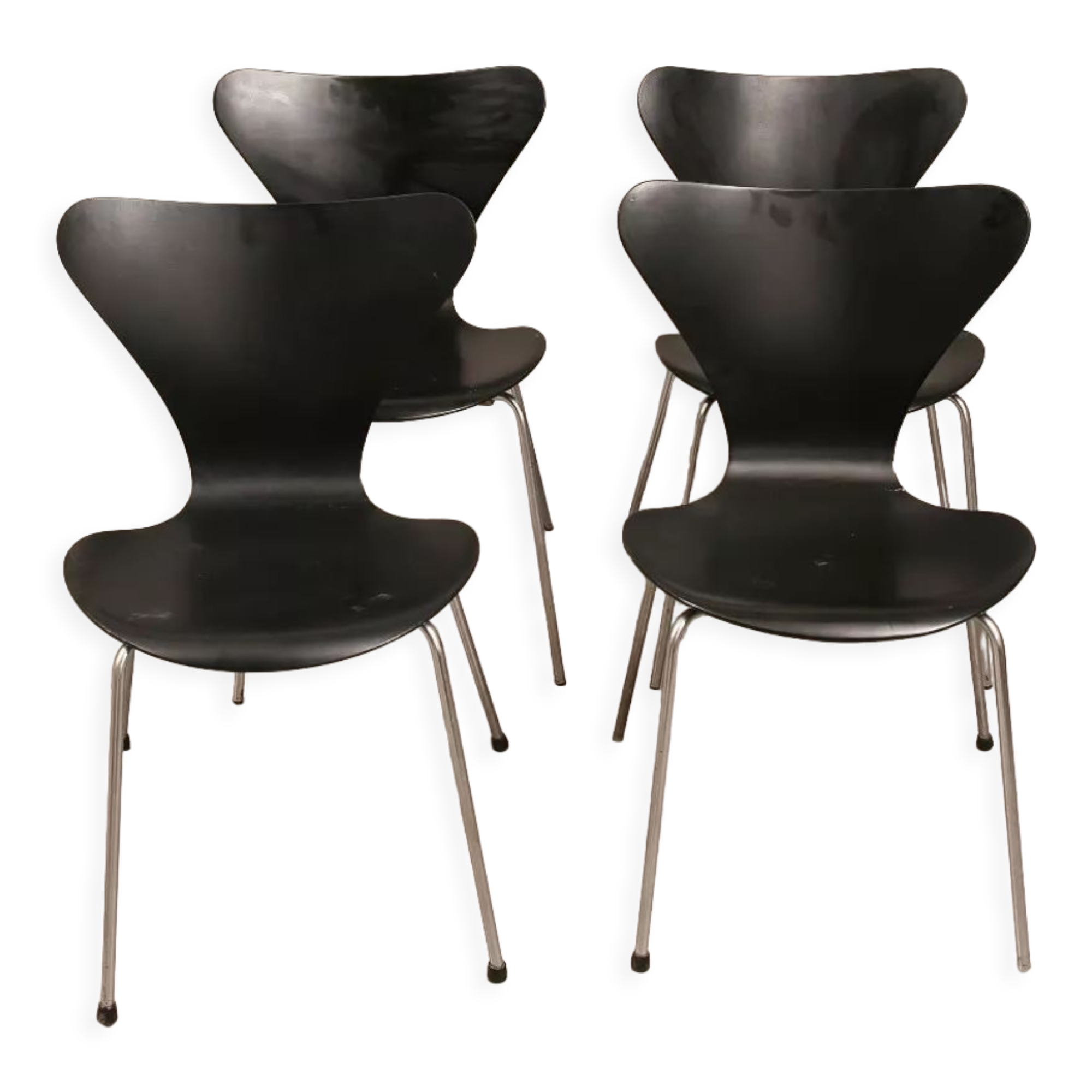 4 chaise Seven d'Arne Jacobsen pour Fritz Hansen