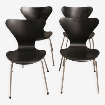 Arne Jacobsen 4 chair Seven for Fritz Hansen