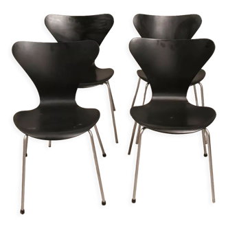 4 chaise Seven d'Arne Jacobsen pour Fritz Hansen