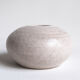 Vintage white ceramic round vase