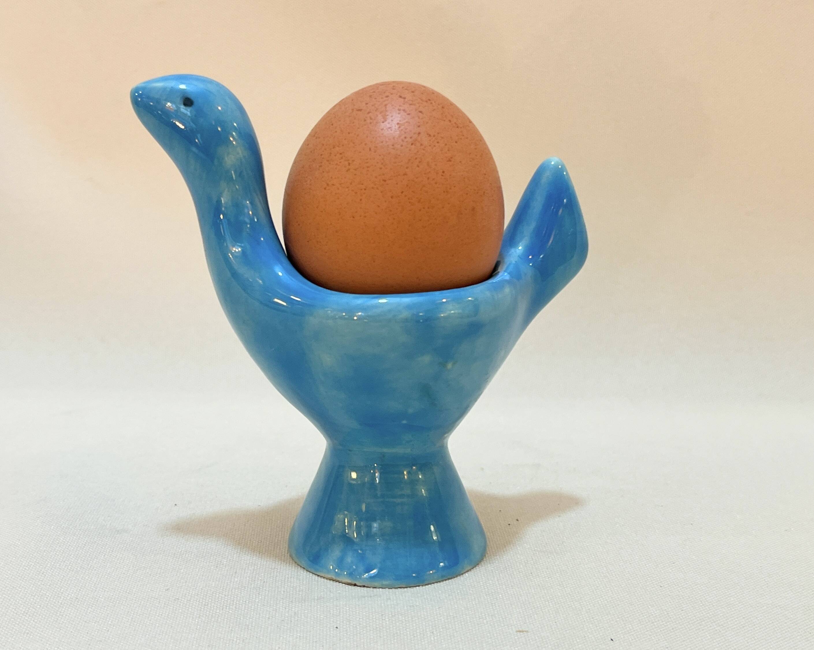 Egg cup hen from Lilette Valentin ceramic Vallauris vintage 1950 lili bird