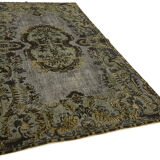 Handmade contemporary oriental grey carpet, 1970s 176 cm x 295 cm