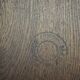 Brutalist solid oak table with 2 extensions from the 1990s.