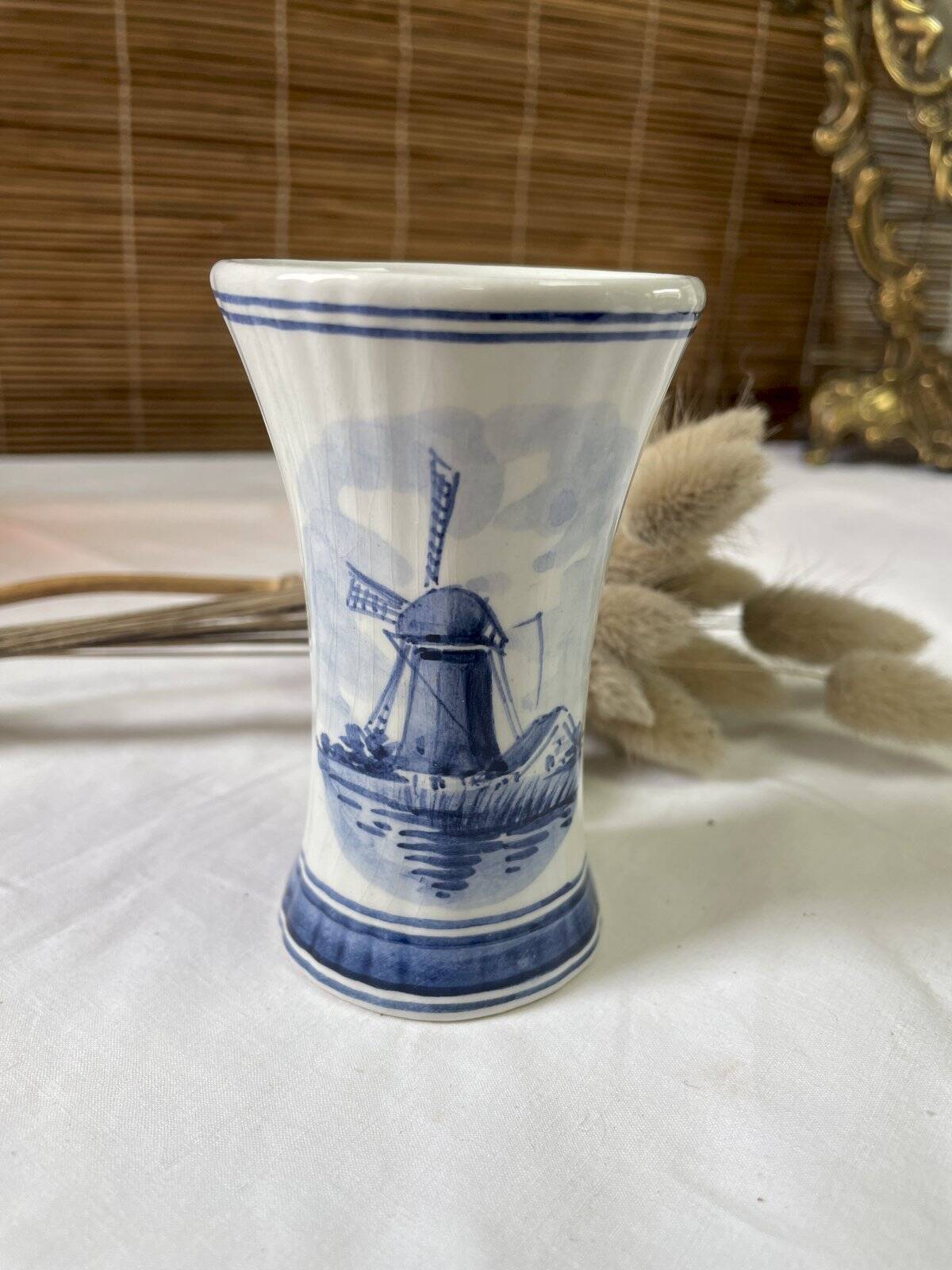 Delft Blue vase height 9 cm