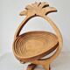 Wooden Fruit Basket "Pineapple" - Vintage