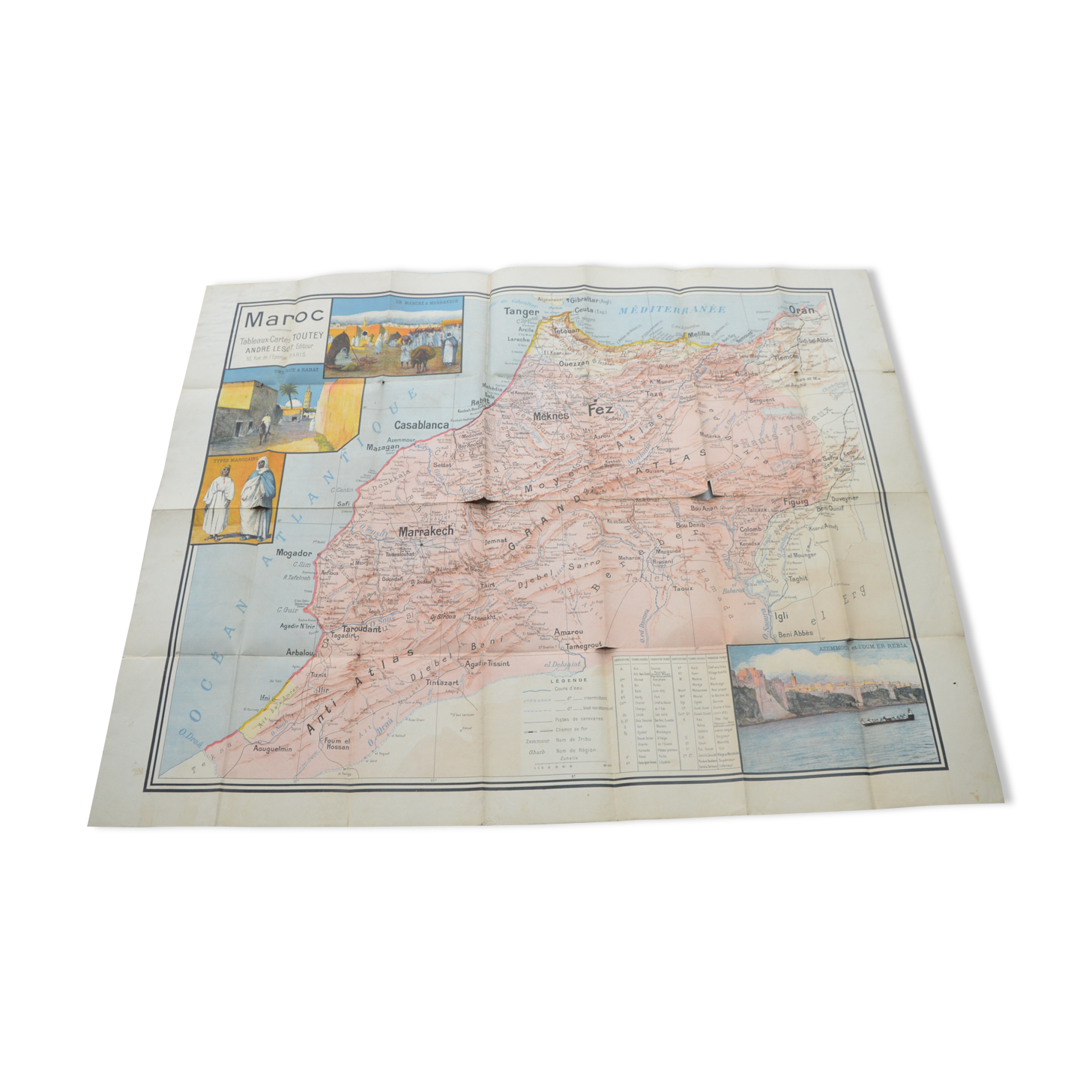 Toutey, Morocco map table