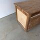 Low workshop cabinet with 8 drawers in solid wood, printing style.