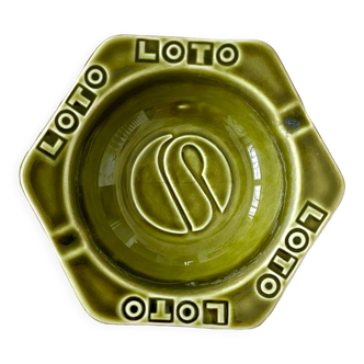 Vintage loto gien ashtray france