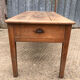 Antique cherry farmhouse table with 3 drawers