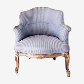 Upholstered armchair Shepherdess Provençal purple period nineteenth century