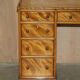Victorian pedestal desk by Morris & Co circa 1880 in satinwood.