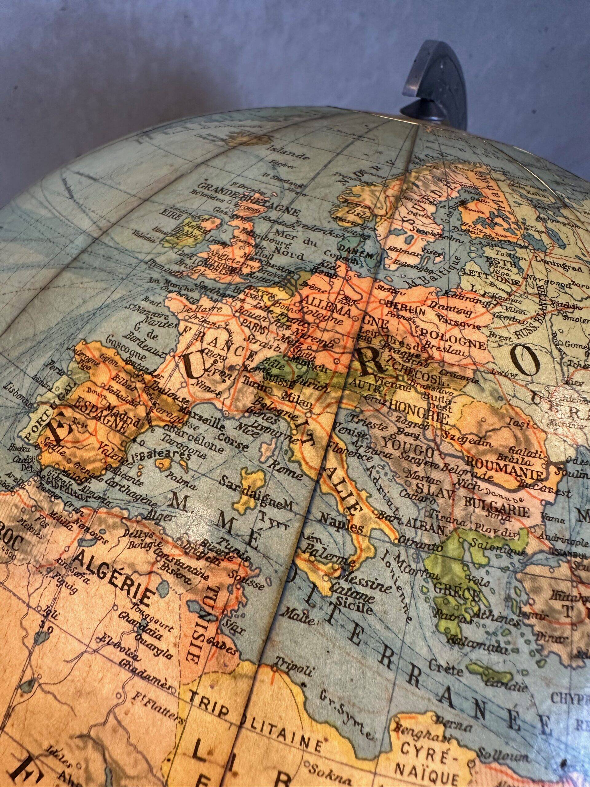 Globe vintage 'Colomb' / éclairage – verre